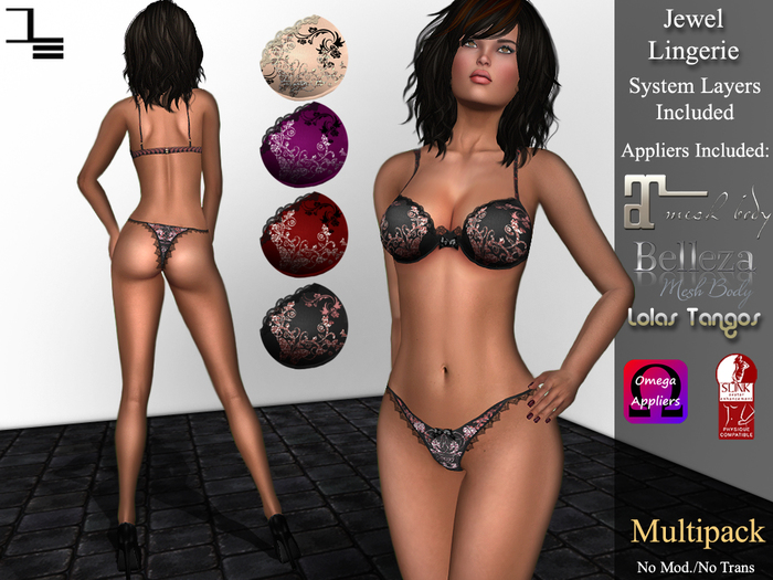 DE Designs - Jewel Lingerie - Multipack