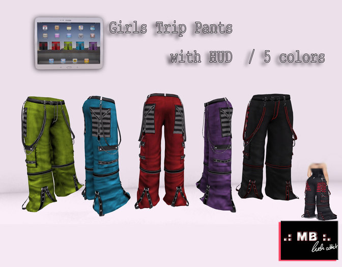 .: MB :. Girls Trip Pants  multi with HUD 5 Colors