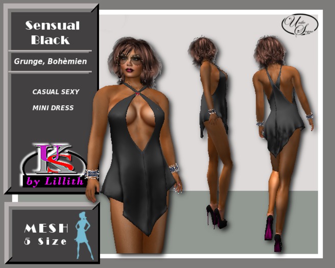UKS-by-Lillith PROMO mini dress Sensual Black