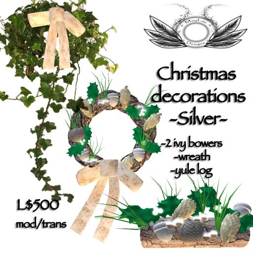 Christmas decorations - Silver 