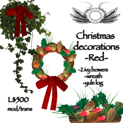Christmas decorations - Red