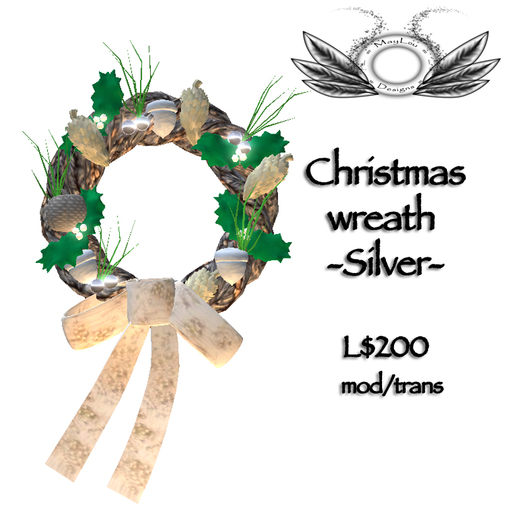 Christmas wreath - Silver 