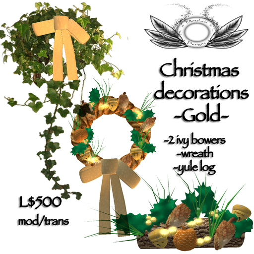 Christmas decorations - Gold 