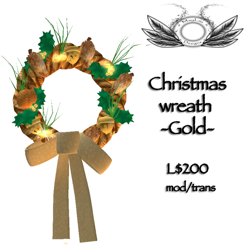 Christmas wreath - Gold 