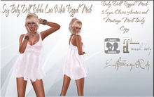 LSR - Sexy Baby Doll Rebeka Lace White Rigged Mesh