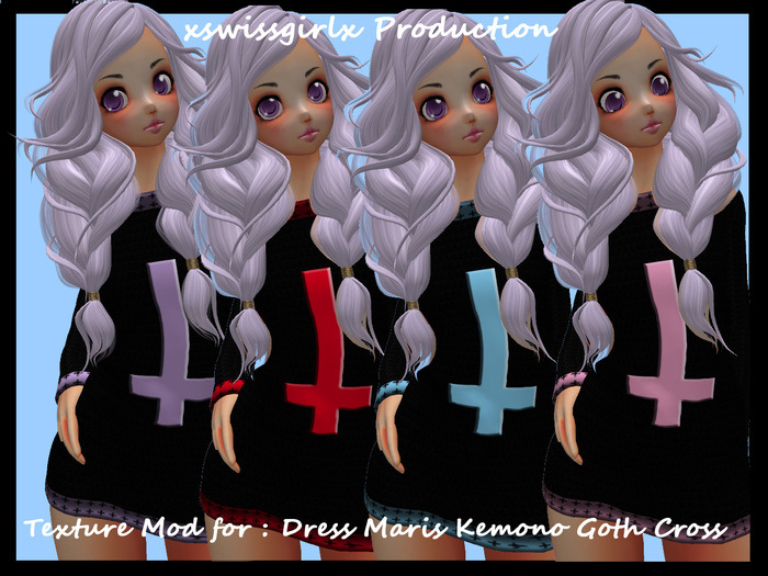 Textures Mod for : Dress Maris Kemono Goth Cross