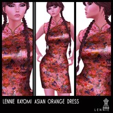 L E N N I E Kayomi Asian Orange Dress (wear)