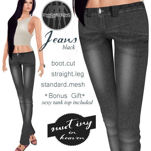 !MiH Jeans black + tee(boxed)