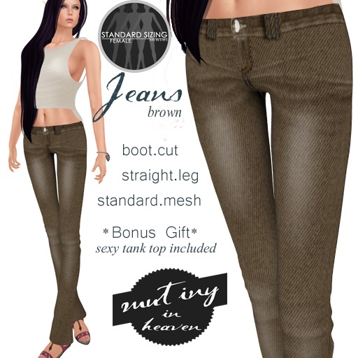 !MiH Jeans brown + tee(boxed)