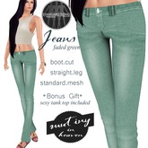 !MiH Jeans faded green + tee(boxed)