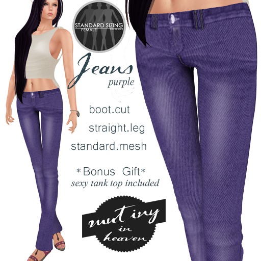 !MiH Jeans purple + tee(boxed)