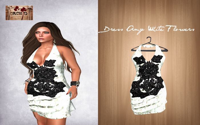 Dress Amy White Flower