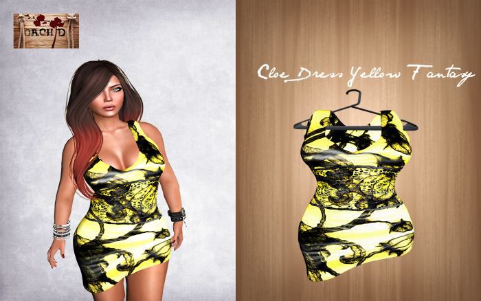 Cloe Dress Yellow Fantasy