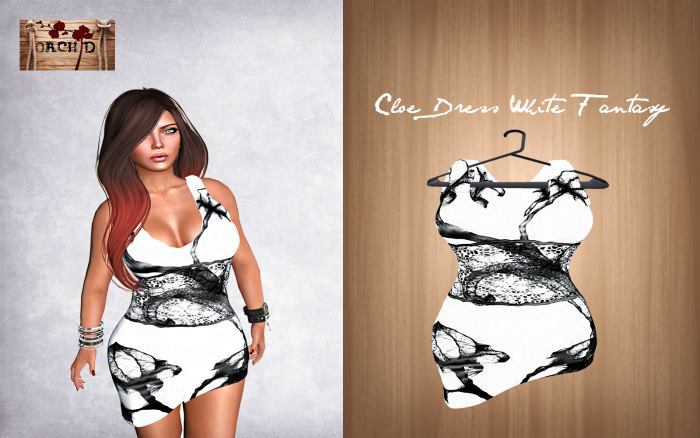 Cloe Dress White Fantasy
