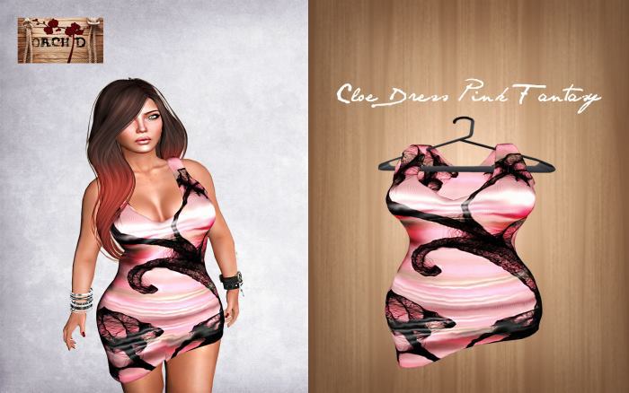 Cloe Dress Pink Fantasy