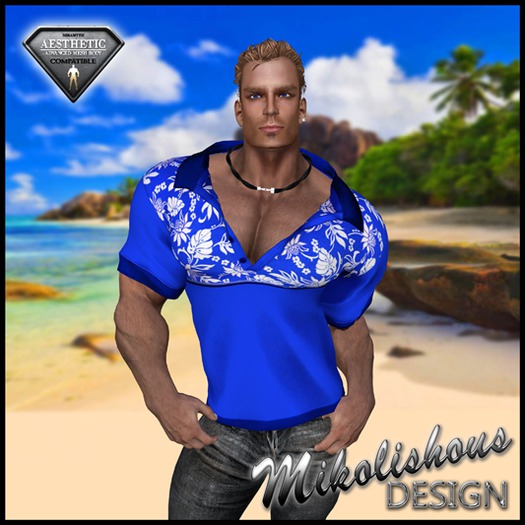 Mikolishous Design - Polo - Tropical Blue