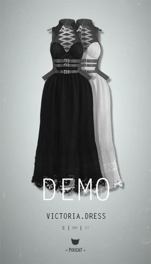 -Pixicat- Gladiator.Dress (Blue)