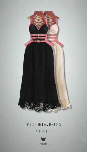 -Pixicat- Victoria Dress (Pink)