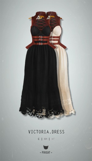 -Pixicat- Victoria Dress (Red)
