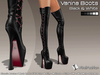 Vanina boots mesh black white v5
