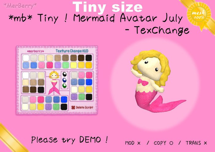 *mb* Tiny ! Mermaid Avatar July - TexChange