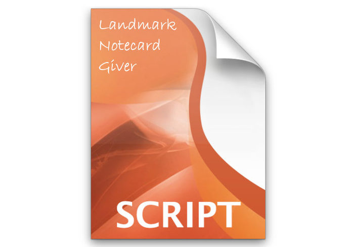 Landmark Notecard Giver Script Full Perm