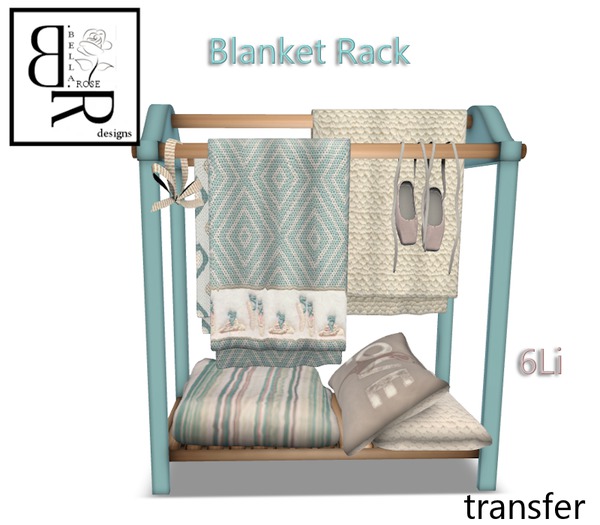 [BR] Teal Blanket Rack & Accessories