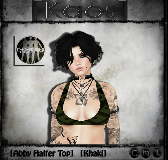 [Kaos] Abby Halter Top - Khaki