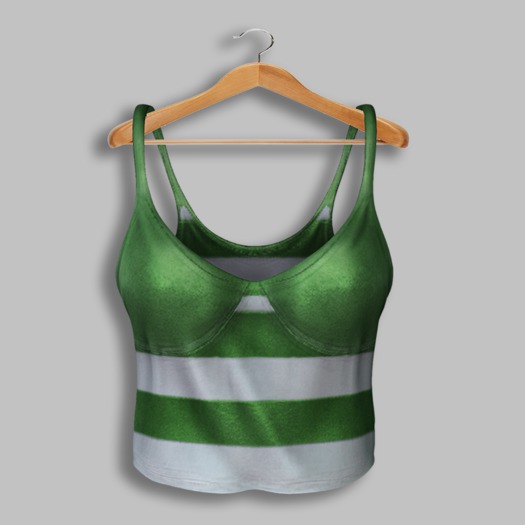 Vinyl - Jagger Crop Top Pak Green