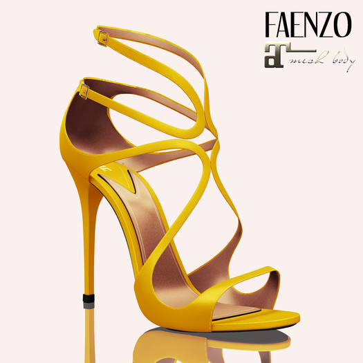 Faenzo Doux Strappy Sandals - Saffron