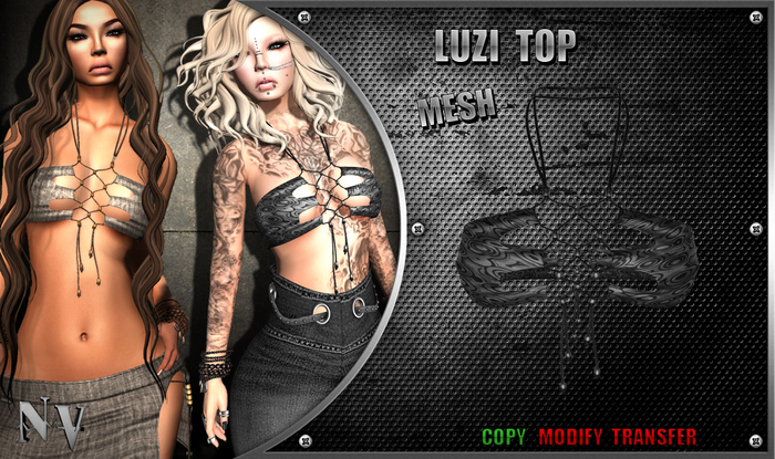 [NV] Luzi Top -Retro Black-