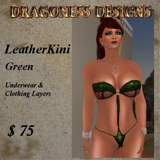 ! DD - Leatherkini - Green