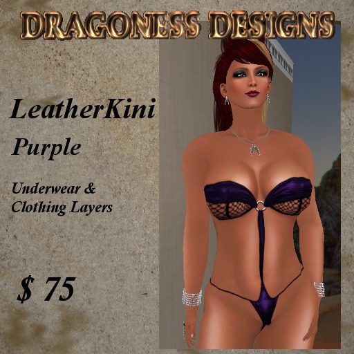 ! DD - Leatherkini - Purple