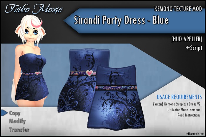 [TM] Kemono Sirandi Party Dress - White