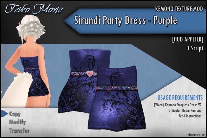 [TM] Kemono Sirandi Party Dress - White