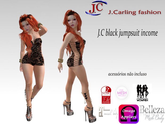 J.C black jumpsuit income