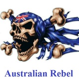 Australian Rebel Skull Poster