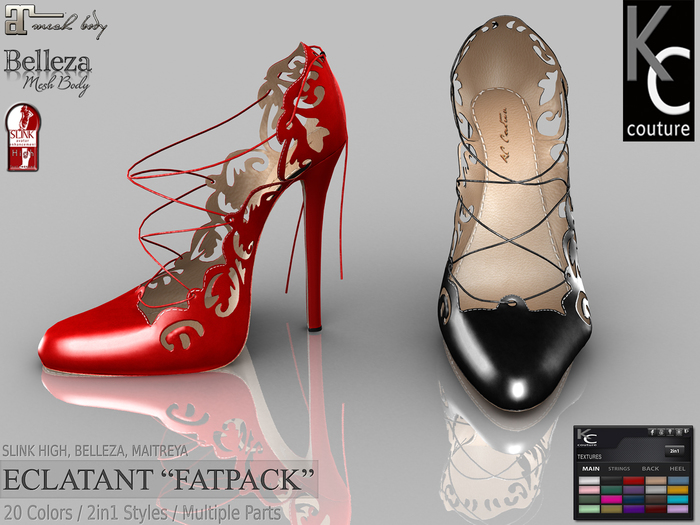 .:KC:. ECLATANT HEELS FOR SLINK HIGH, MAITREYA & BELLEZA