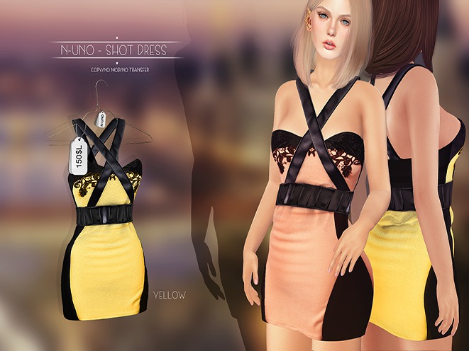 N-Uno - Shot Dress Yellow