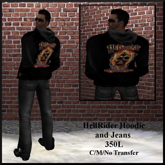 HELLRIDER HOODIE PLUS JEANS