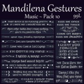 Mandilena Gestures - Music - Pack 10