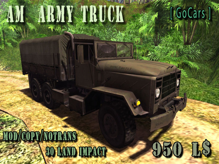 :[GoCars] AM Army Truck [BOX]