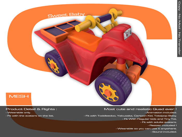 Sweet Baby - Lil Quad Mesh Red