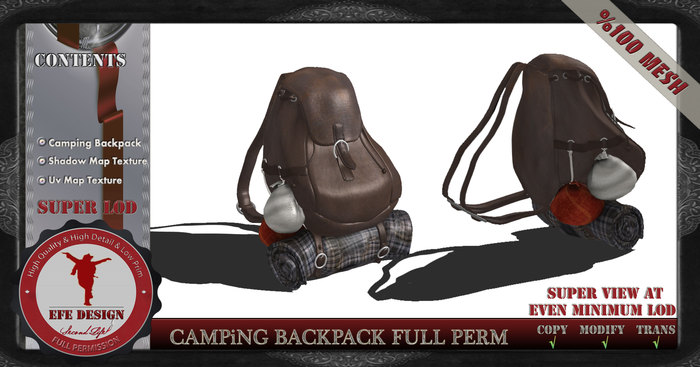 Camping Backpack Full Permission