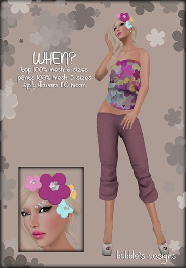 Bubble's Designs-WHEN? pink