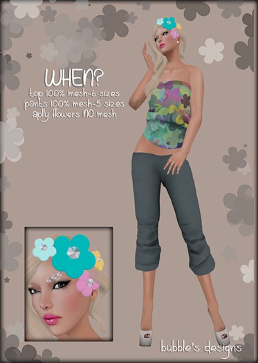 Bubble's Designs-WHEN? blue