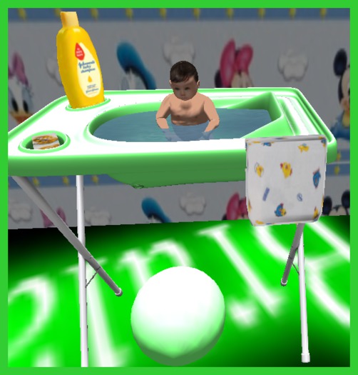 banheira de pe verde