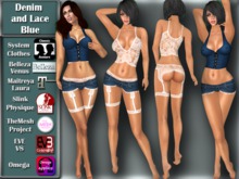[TKS] Basics - Denim and Lace Blue