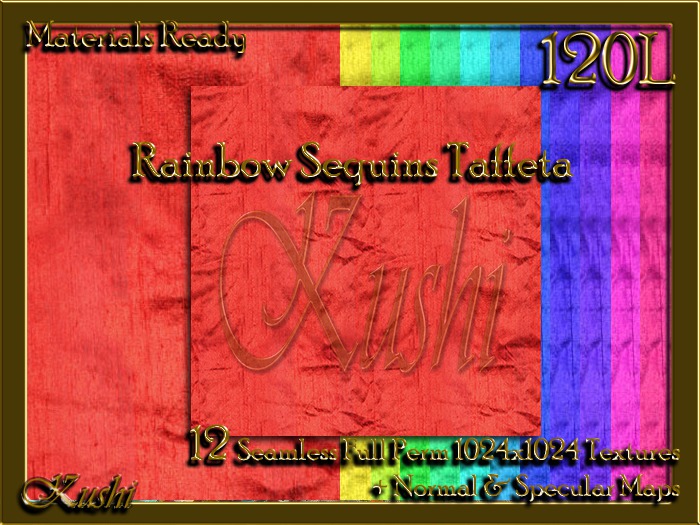 Rainbow Sequins Taffeta Fabric Solids Seamless Textures Materials Ready Full Perms 1024x1024