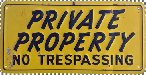 Private Property Sign